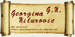 Georgina Milurović vizit kartica